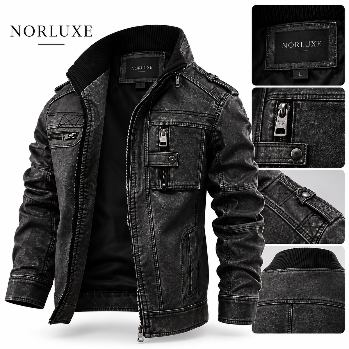 Aldrenne™ Heritage Leather Jacket