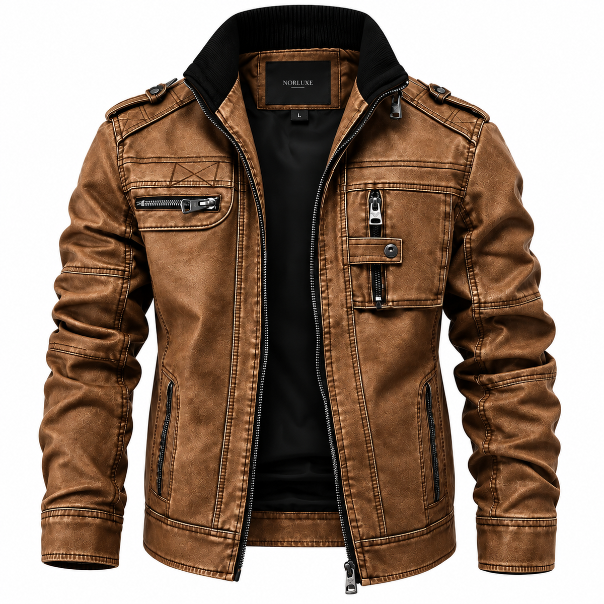 Aldrenne™ Heritage Leather Jacket