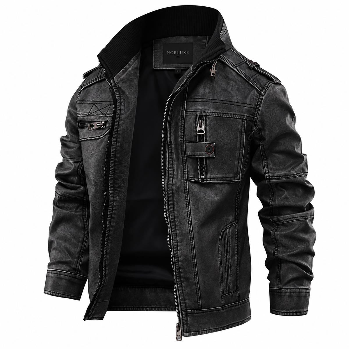 Aldrenne™ Heritage Leather Jacket