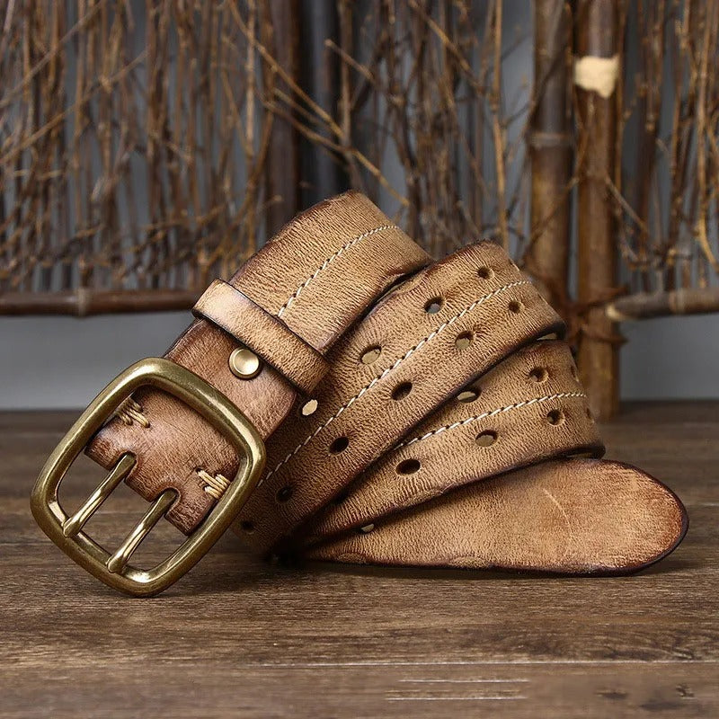 The Outrider Cowhide Belt
